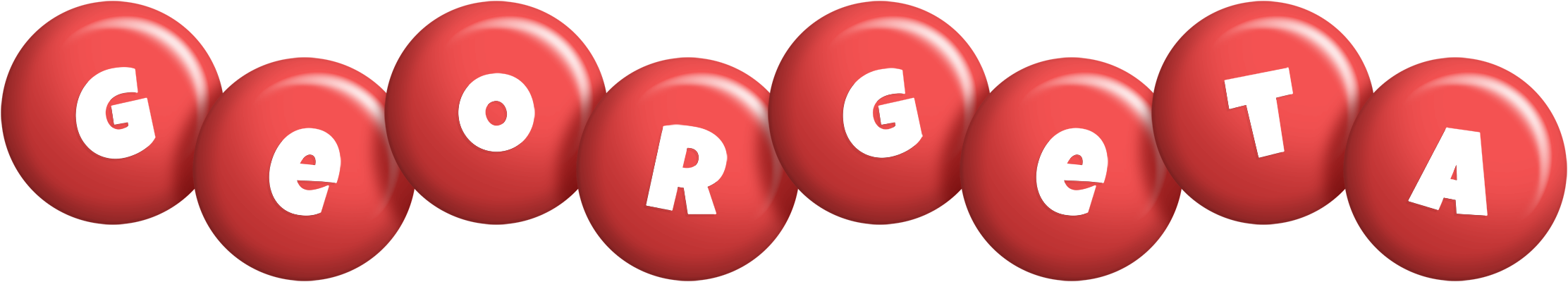 Georgeta candy-red logo