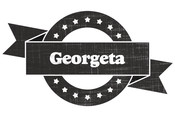 Georgeta grunge logo
