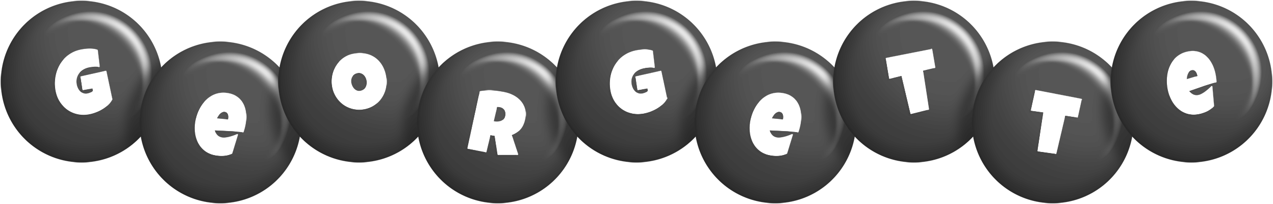 Georgette candy-black logo