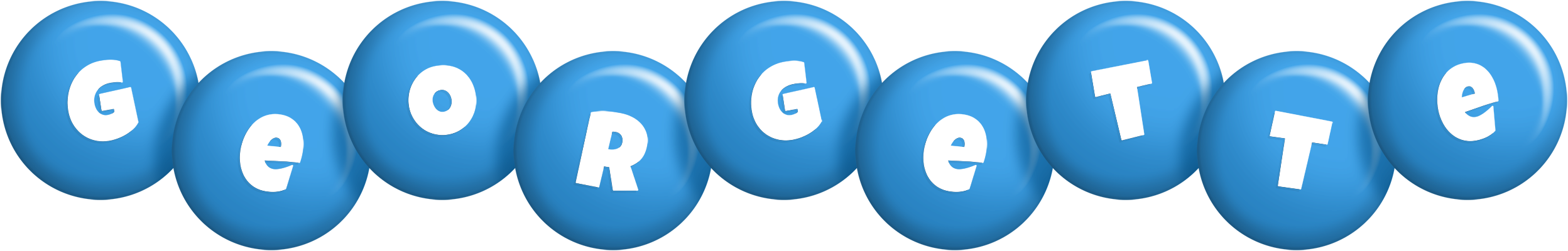 Georgette candy-blue logo
