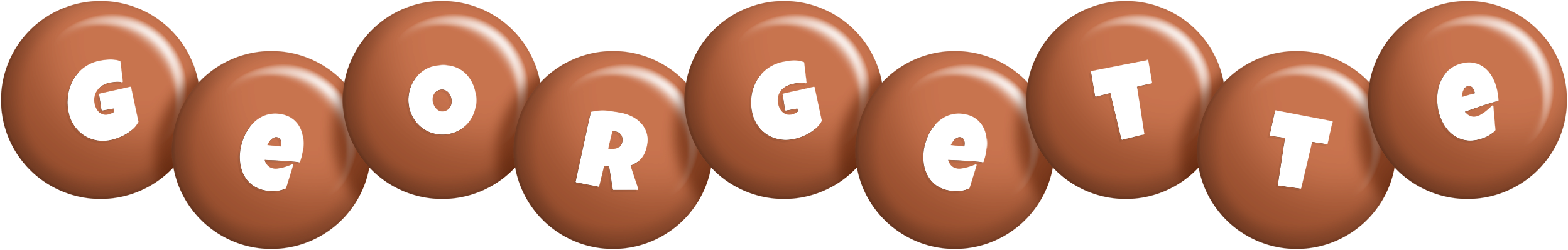 Georgette candy-brown logo
