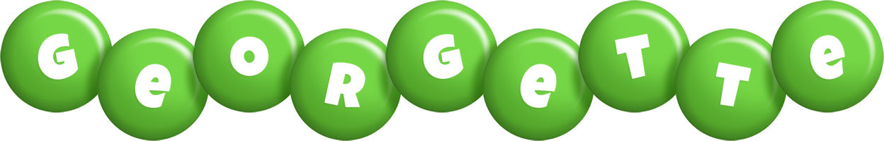 Georgette candy-green logo