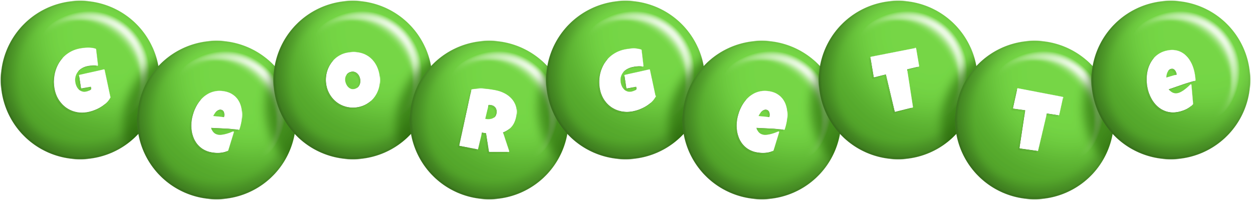 Georgette candy-green logo