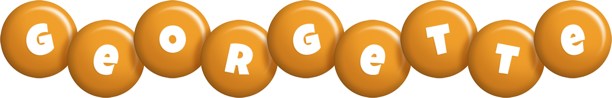 Georgette candy-orange logo