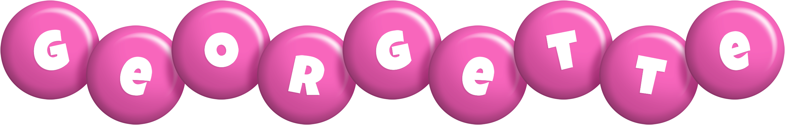Georgette candy-pink logo