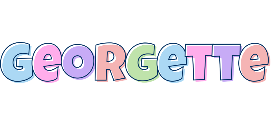 Georgette pastel logo