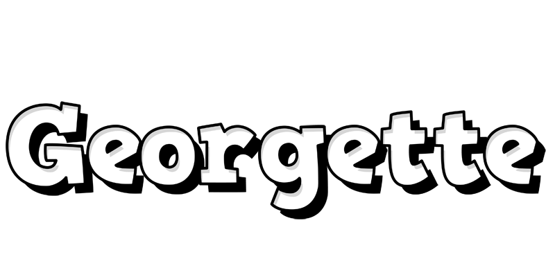 Georgette snowing logo