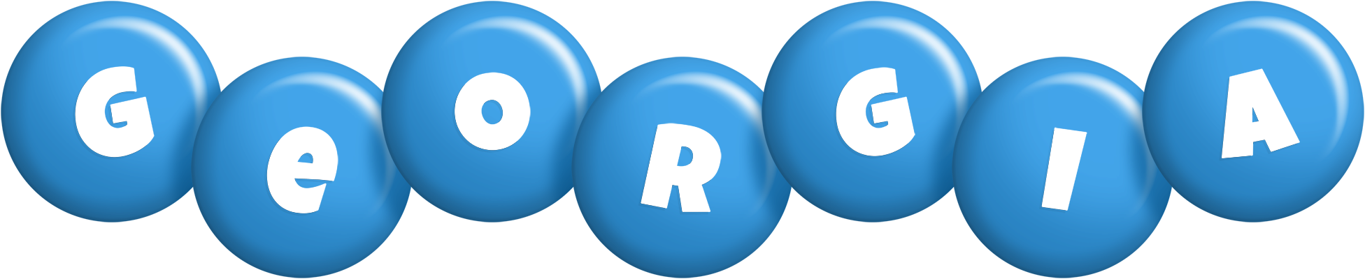 Georgia candy-blue logo