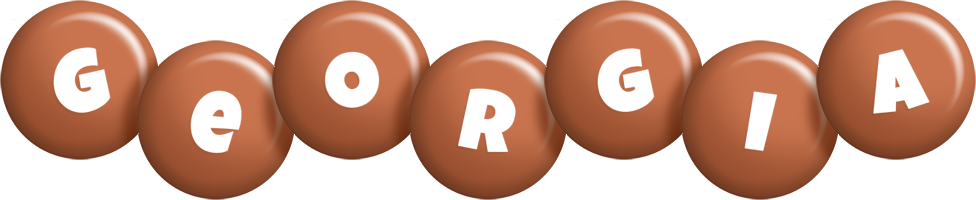 Georgia candy-brown logo