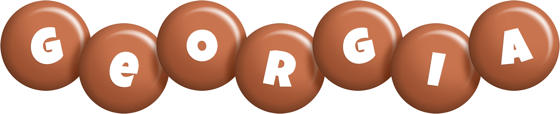 Georgia candy-brown logo