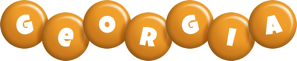 Georgia candy-orange logo