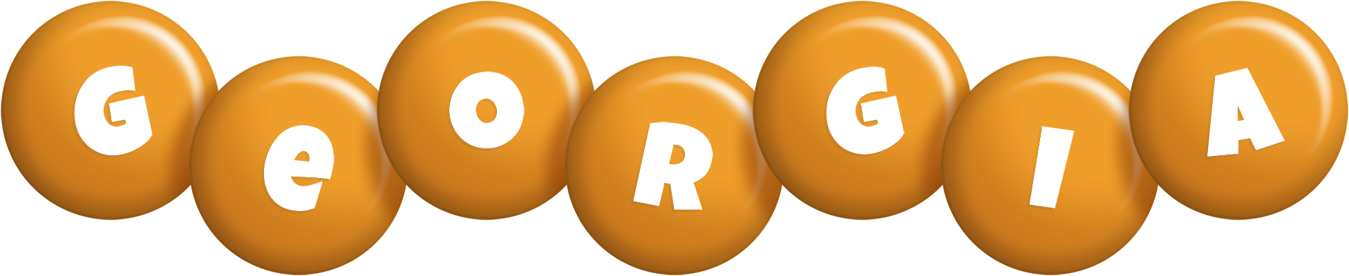 Georgia candy-orange logo