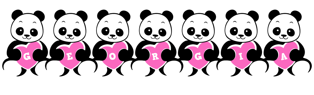 Georgia love-panda logo
