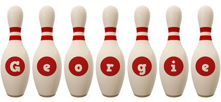 Georgie bowling-pin logo