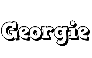 Georgie snowing logo