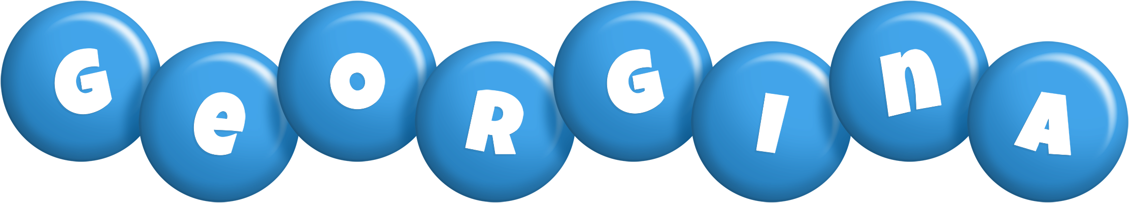 Georgina candy-blue logo