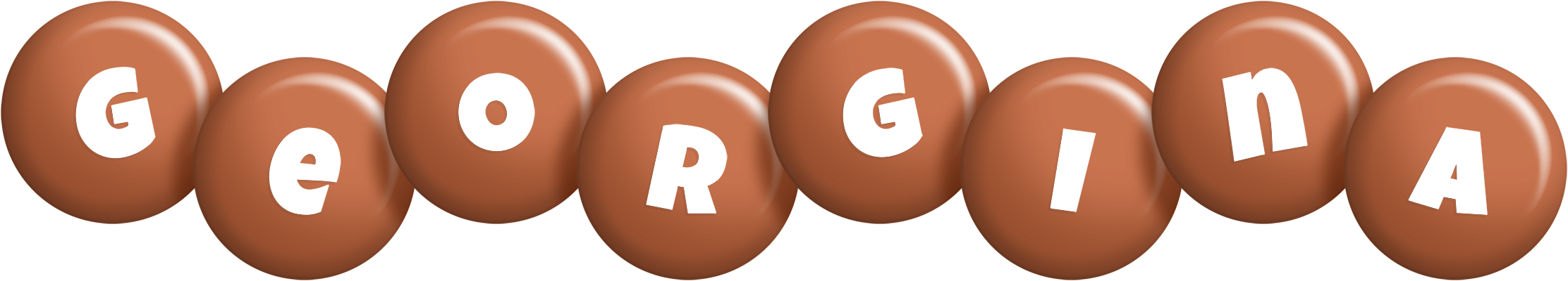 Georgina candy-brown logo