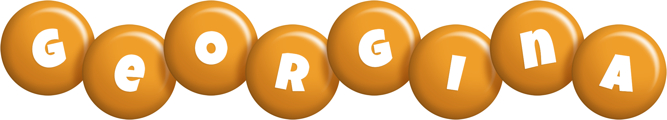 Georgina candy-orange logo