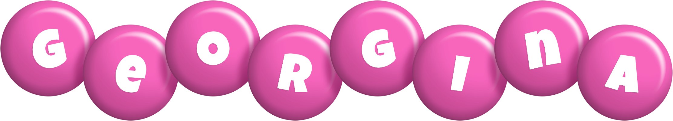Georgina candy-pink logo