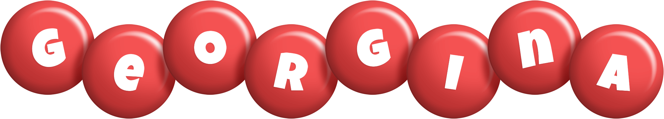 Georgina candy-red logo