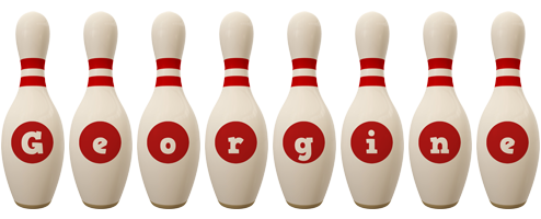 Georgine bowling-pin logo