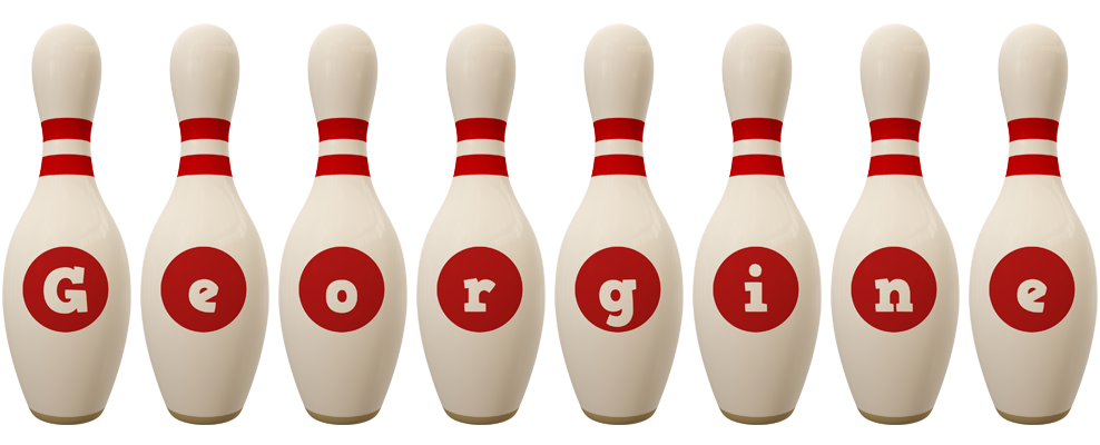 Georgine bowling-pin logo