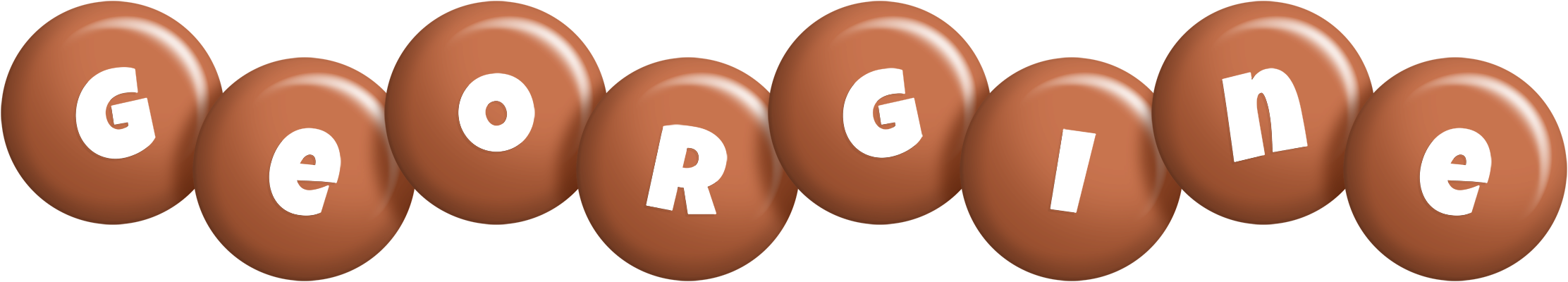 Georgine candy-brown logo