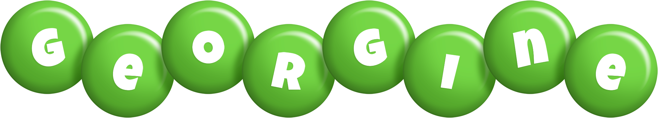 Georgine candy-green logo