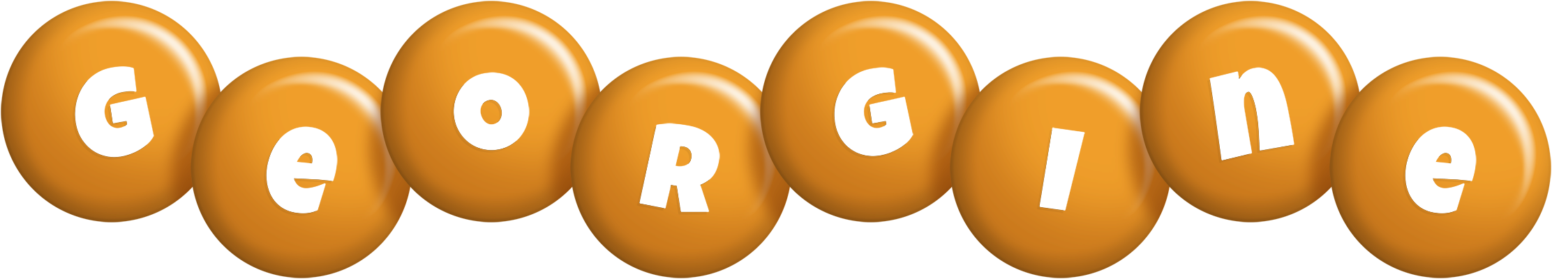 Georgine candy-orange logo