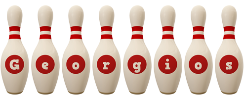 Georgios bowling-pin logo
