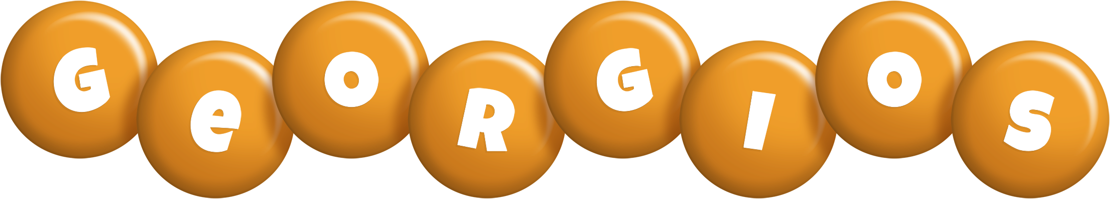 Georgios candy-orange logo