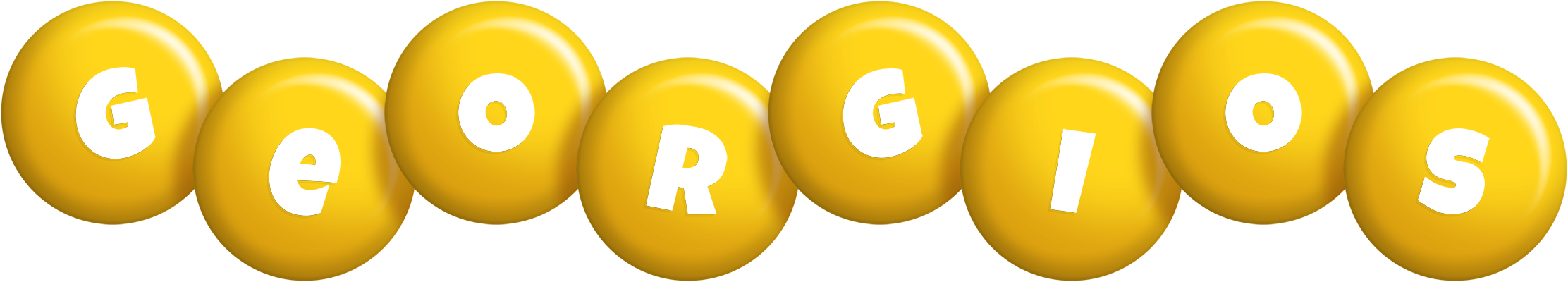 Georgios candy-yellow logo