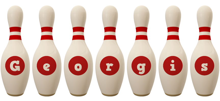 Georgis bowling-pin logo