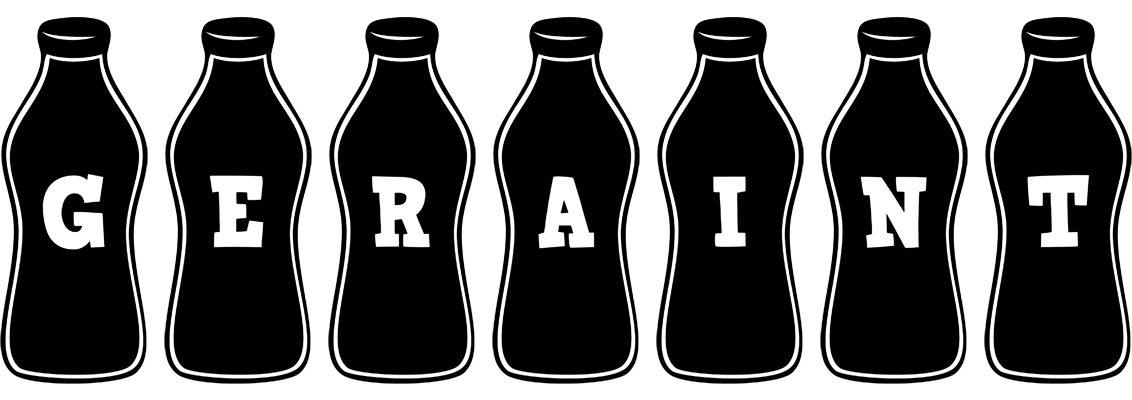 Geraint bottle logo