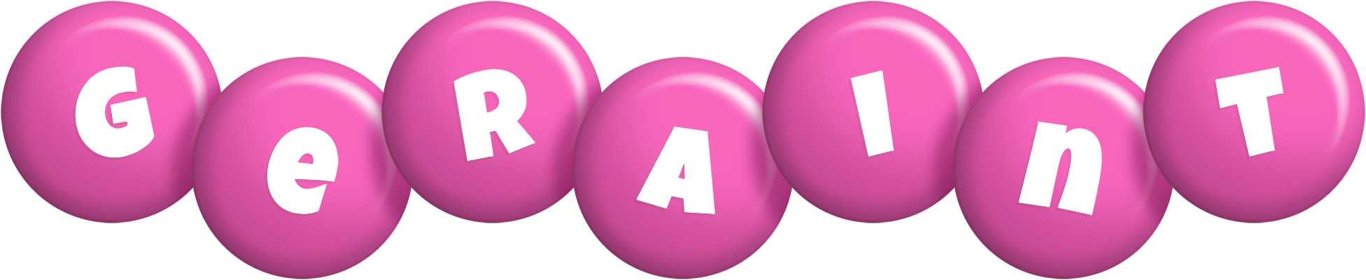 Geraint candy-pink logo