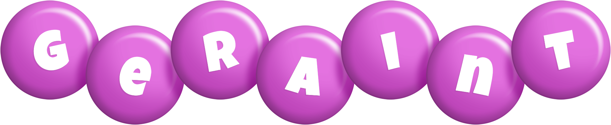 Geraint candy-purple logo