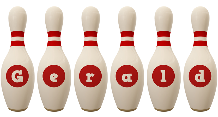 Gerald bowling-pin logo
