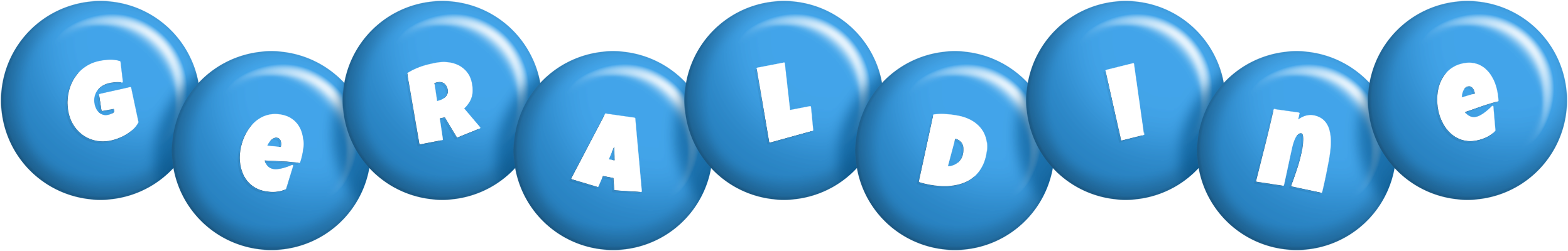 Geraldine candy-blue logo