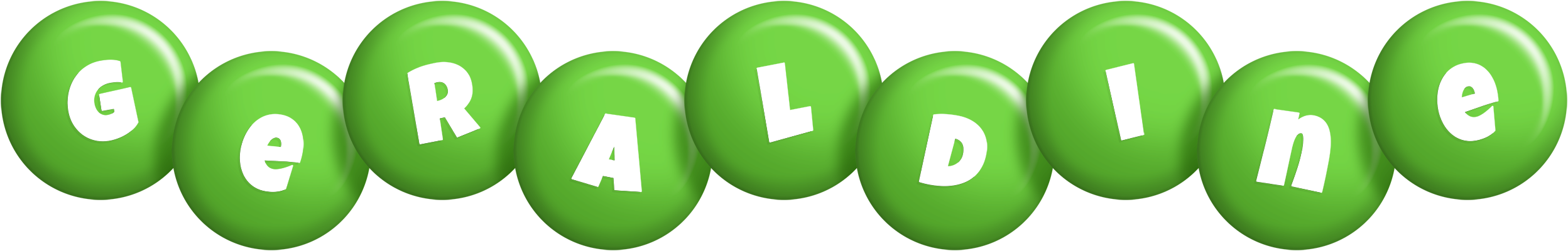Geraldine candy-green logo