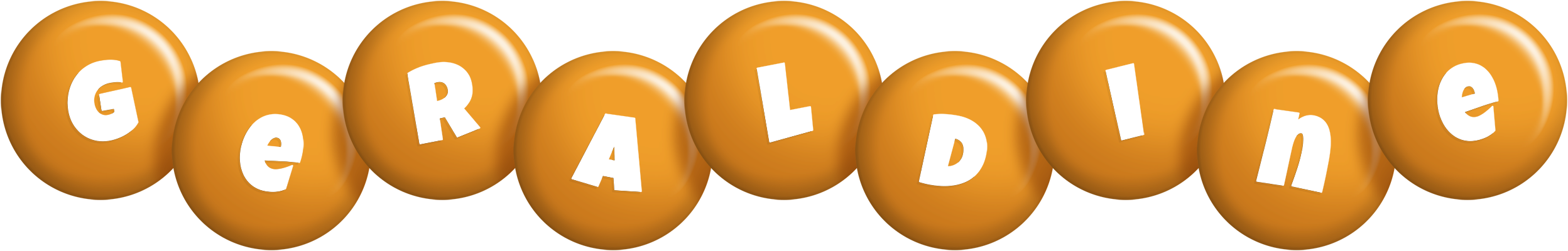 Geraldine candy-orange logo