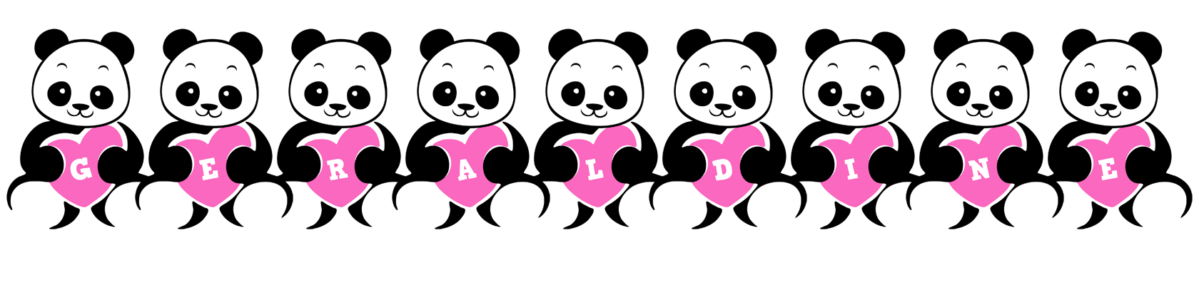 Geraldine love-panda logo