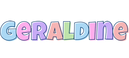 Geraldine pastel logo