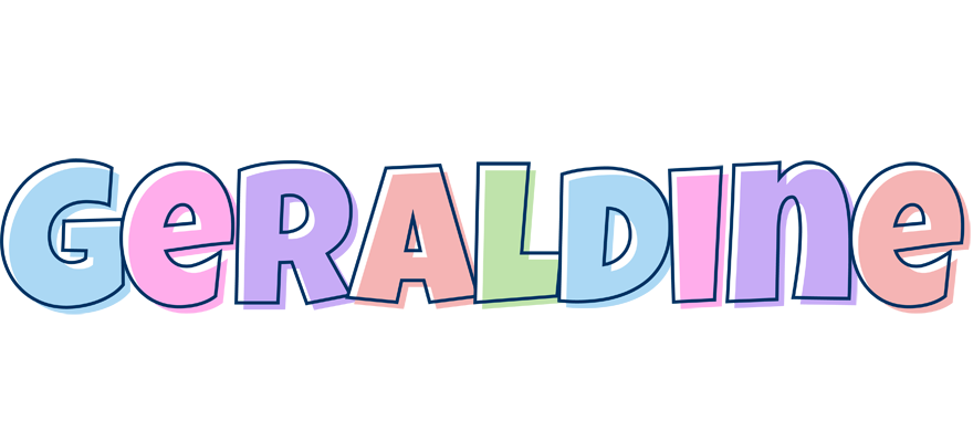 Geraldine pastel logo