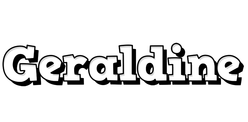 Geraldine snowing logo