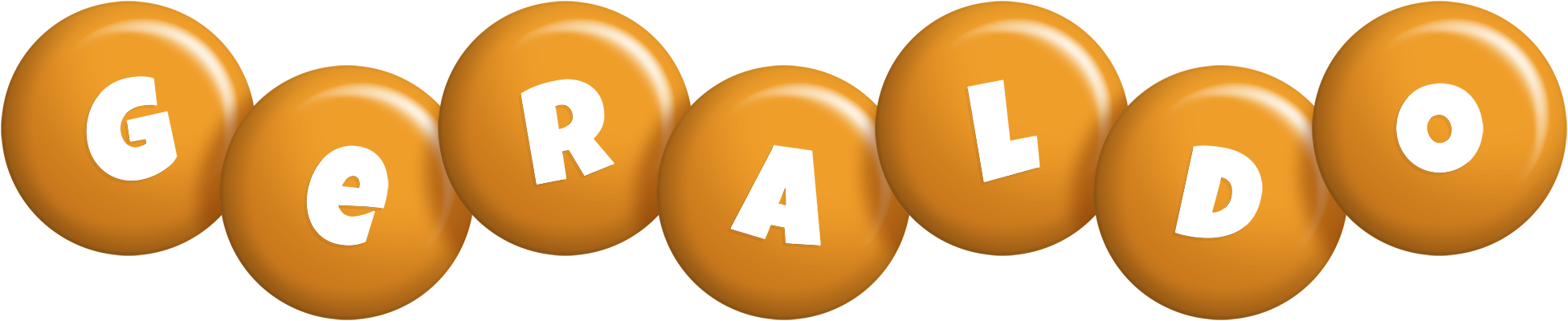 Geraldo candy-orange logo