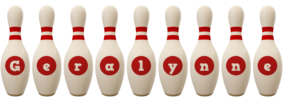 Geralynne bowling-pin logo