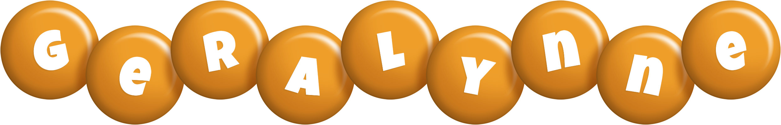 Geralynne candy-orange logo