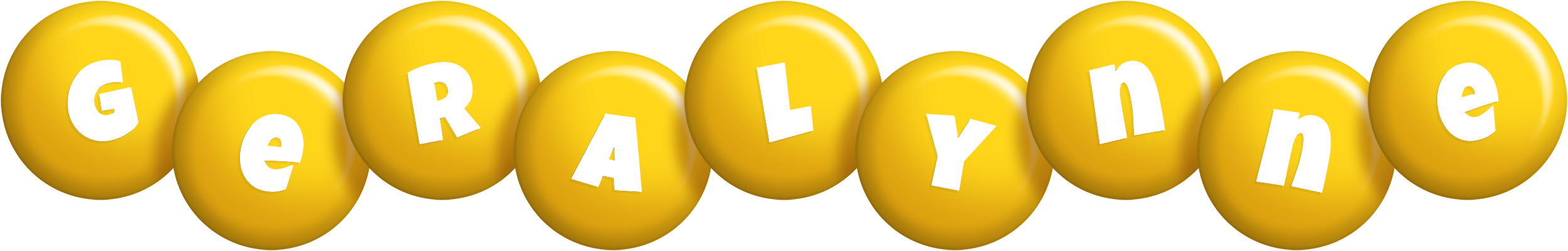 Geralynne candy-yellow logo