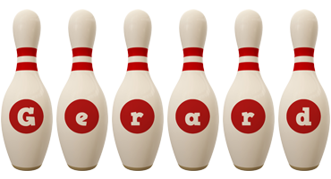 Gerard bowling-pin logo