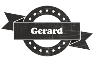 Gerard grunge logo